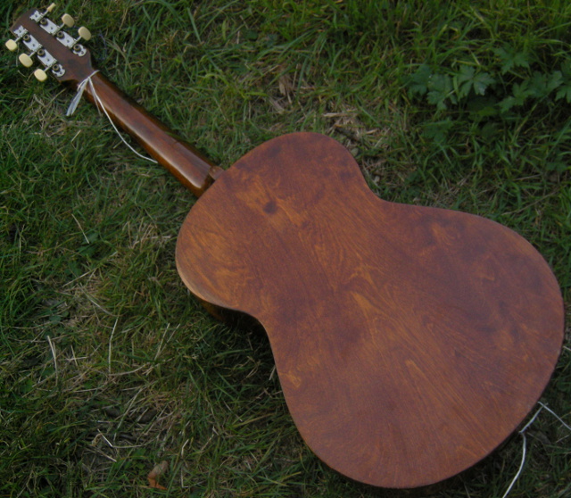 Rückansicht der Gitarre